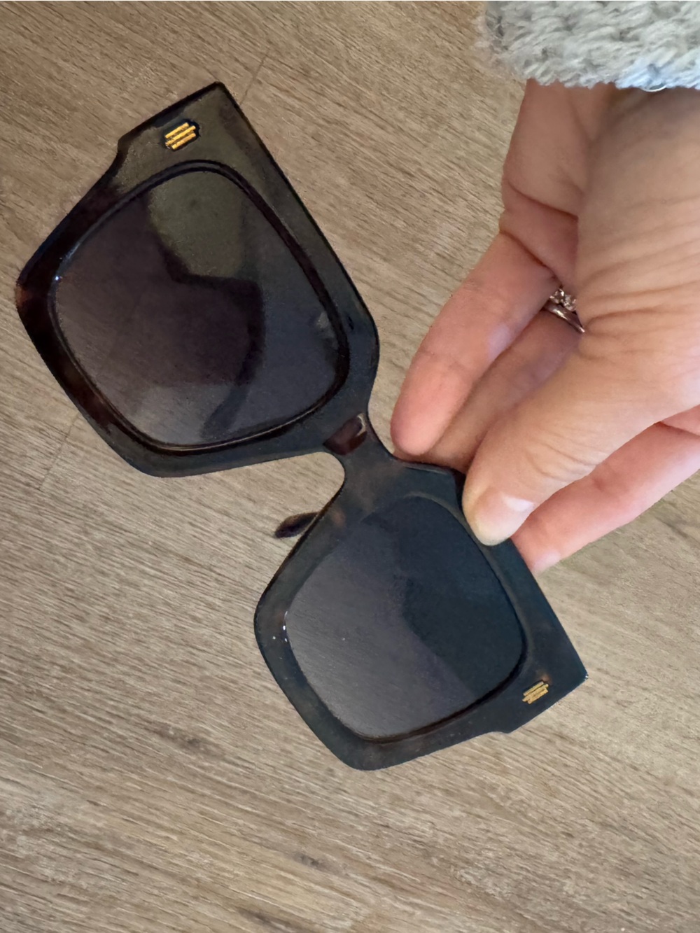 Trendy boutique Black Oversized Square Sunglasses